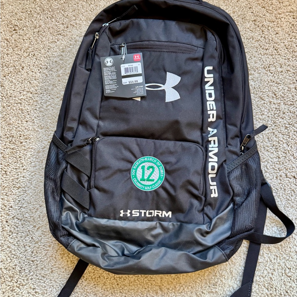 Under Armour Black Sporty Backpack with Padded Straps